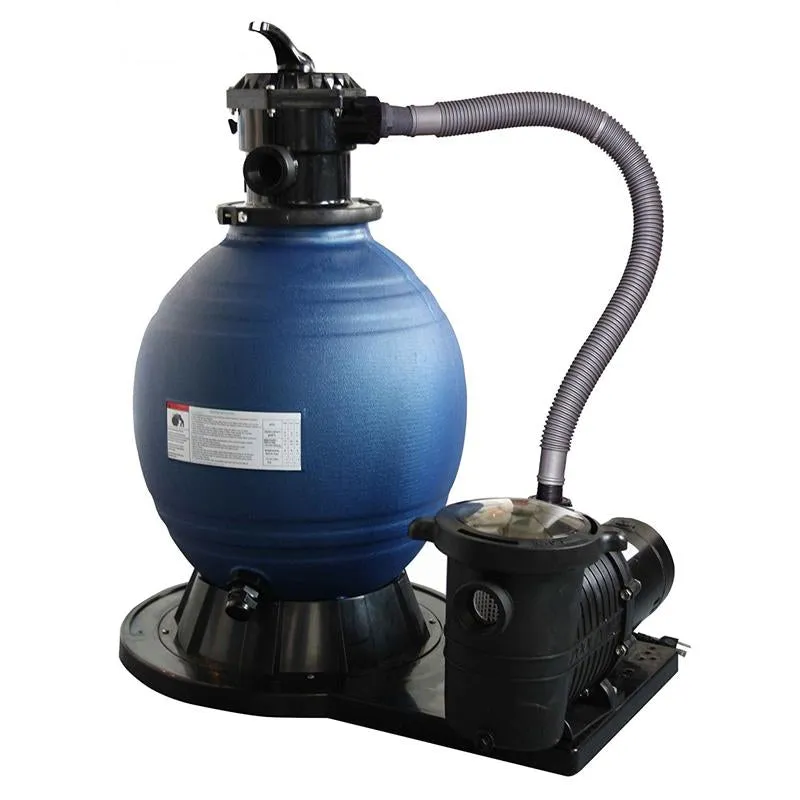 18" Sand Pool Filter System with 1 HP Pump