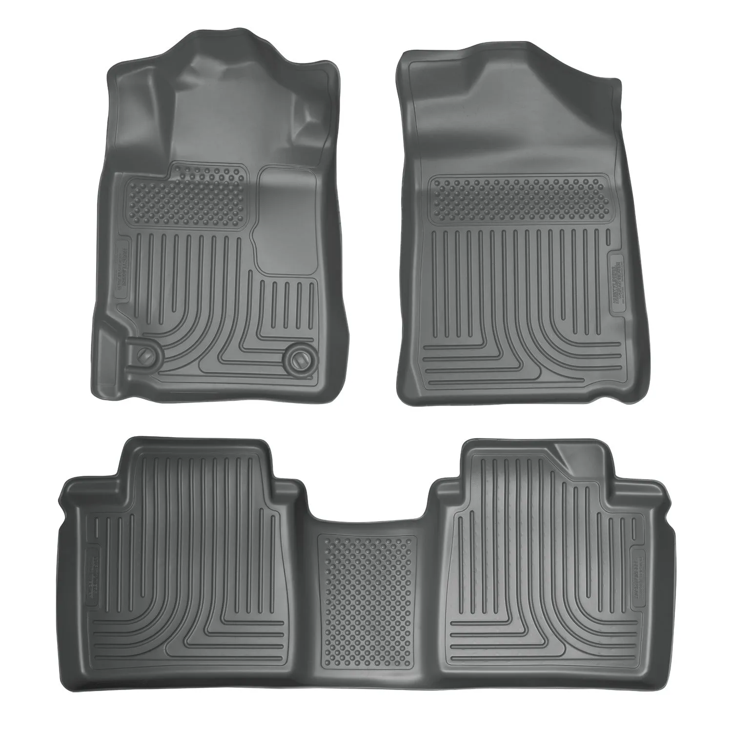 2007-2011 Toyota Camry Front & 2nd Seat Floor Liners - Grey