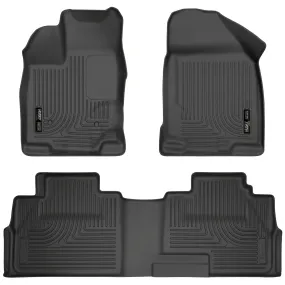 2007-2014 Ford Edge / 2007-2015 Lincoln MKX Front & 2nd Seat Floor Liners - Black