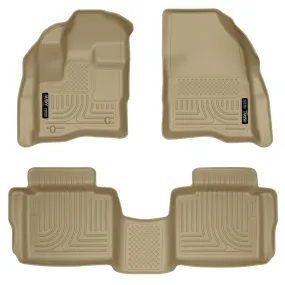 2010-2015 Ford Taurus Front & 2nd Seat Floor Liners - Tan