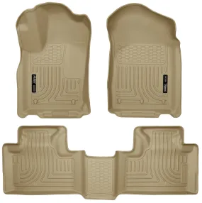 2011-14 Dodge Durango / 2011-15 Jeep Grand Cherokee Front & 2nd Seat Floor Liners - Tan