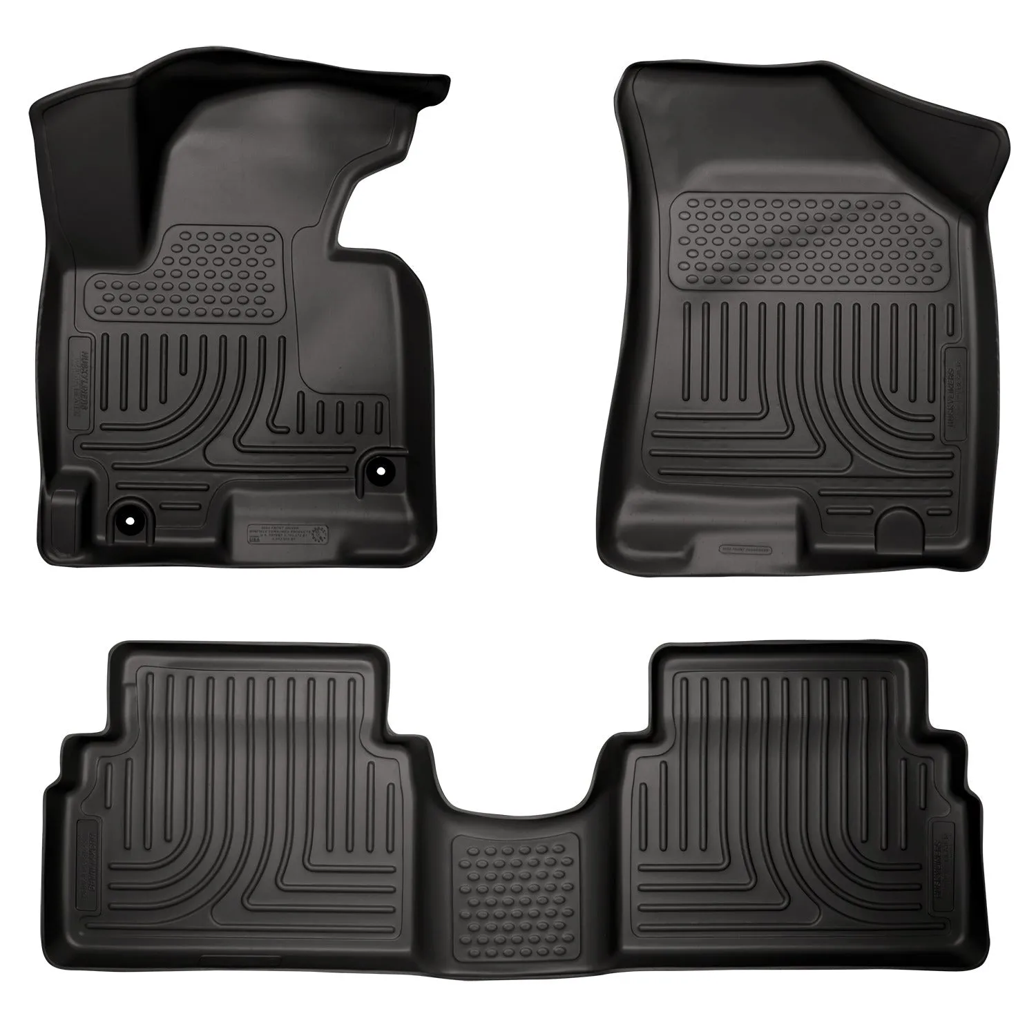 2011-2013 Hyundai Tucson Front & 2nd Seat Floor Liners - Black