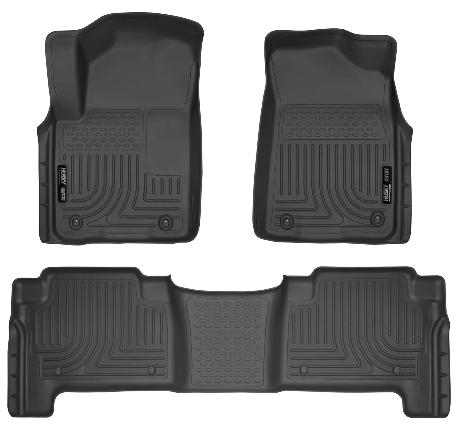 2011-2013 Infiniti QX56, 2014 QX80 Front & 2nd Seat Floor Liners - Black