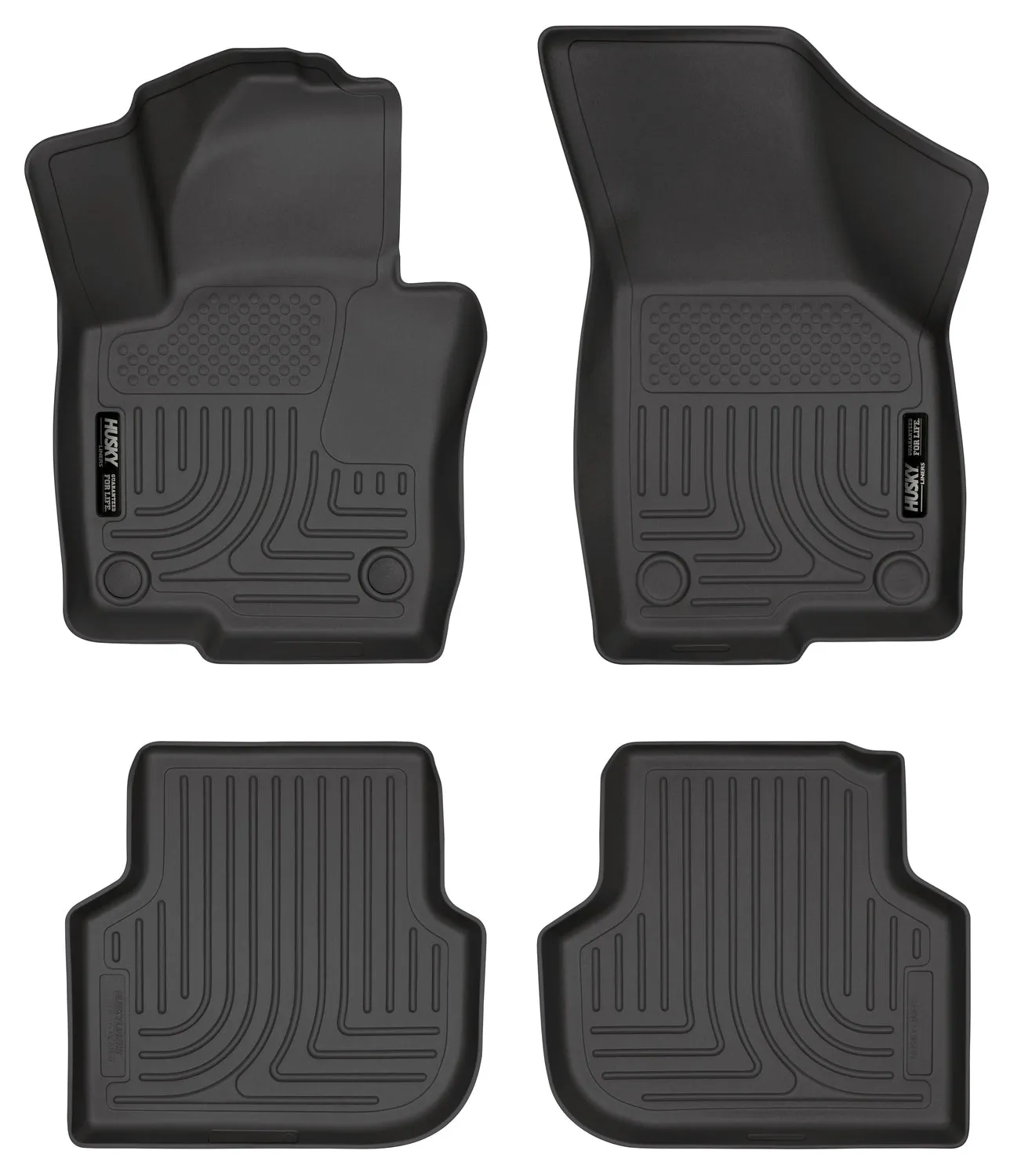 2011-2014 Volkswagen Jetta Front & 2nd Seat Floor Liners - Black