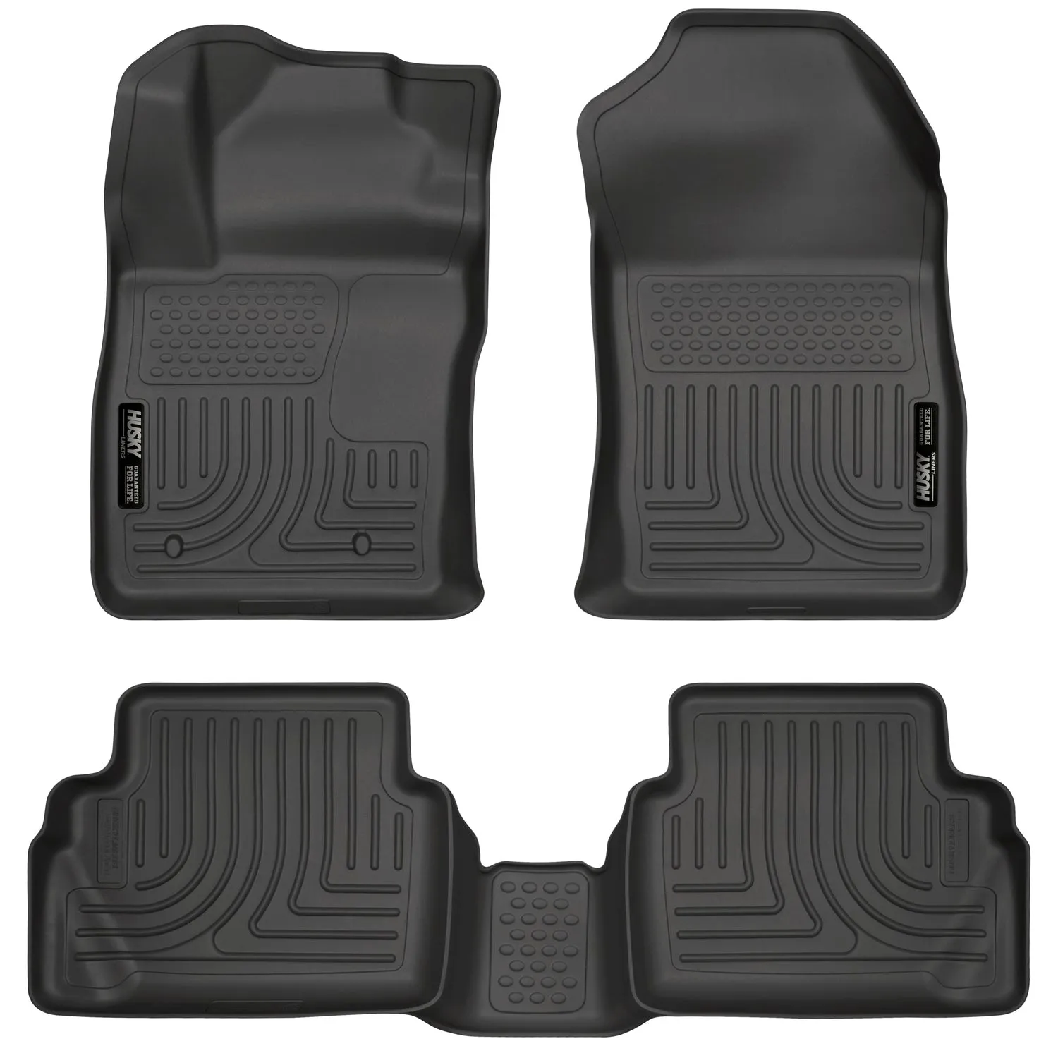 2011-2015 Ford Fiesta Front & 2nd Seat Floor Liners - Black