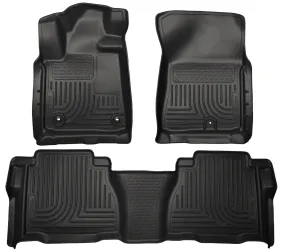 2012-2013 Toyota Tundra Front & 2nd Seat Floor Liners - Black