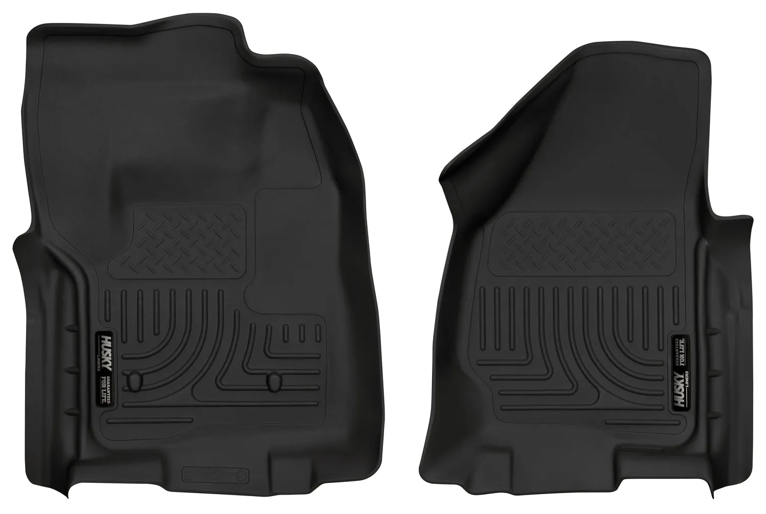 2012-2015 Ford F250, F350, F450 Super Duty Standard Cab Front Floor Liners - Black