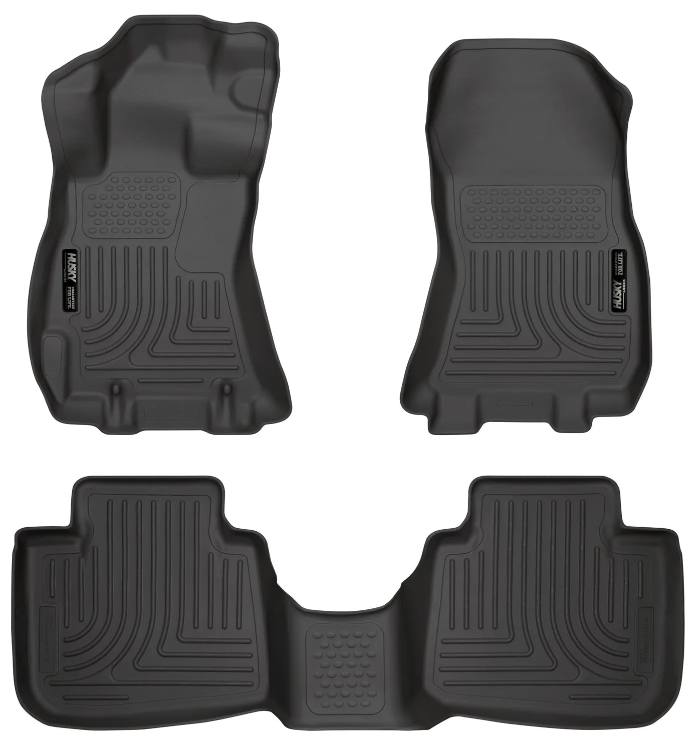 2013-2014 Subaru Legacy, Outback Front & 2nd Seat Floor Liners - Black