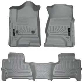 2015 Chevrolet Tahoe / GMC Yukon Front & 2nd Seat Floor Liners - Grey