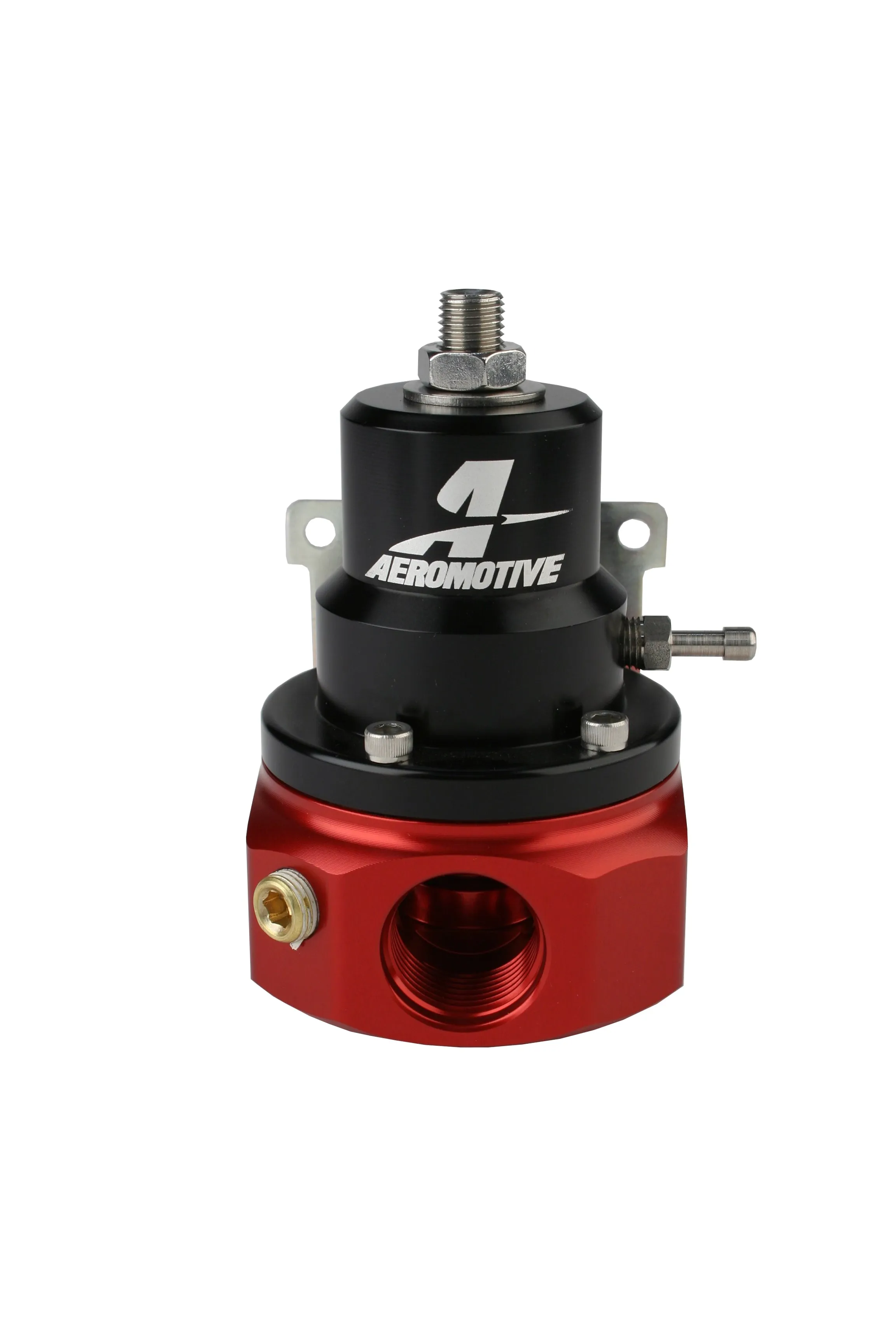 Aeromotive Fuel System 13224 A1000 4-Port Carbureted Bypass Regulator, 4 x AN-06, 1 x AN-10.