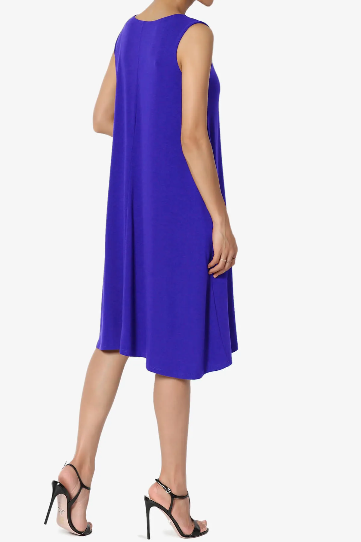 Allie Sleeveless Jersey A-Line Dress PLUS