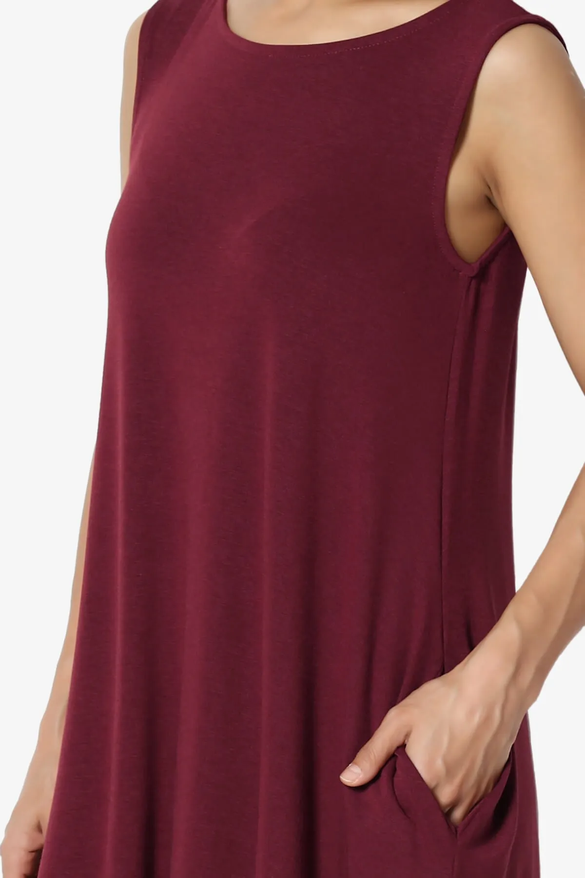 Allie Sleeveless Jersey A-Line Dress PLUS