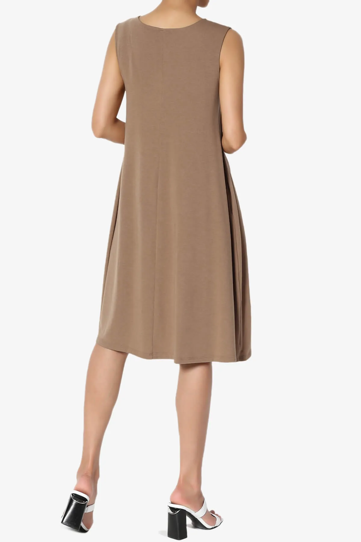 Allie Sleeveless Jersey A-Line Dress PLUS