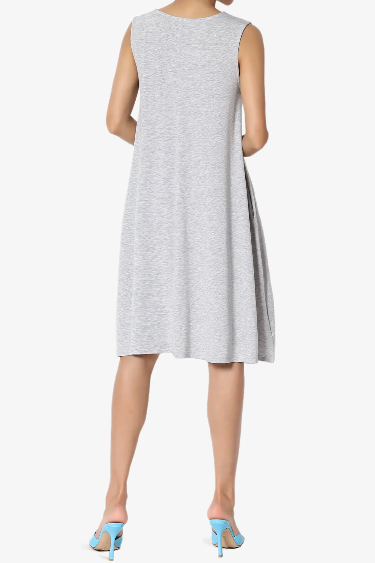 Allie Sleeveless Jersey A-Line Dress PLUS