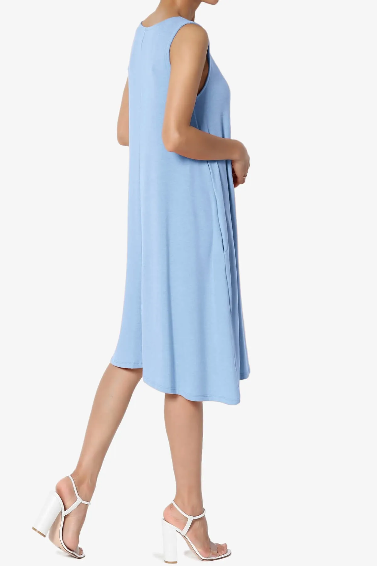 Allie Sleeveless Jersey A-Line Dress PLUS