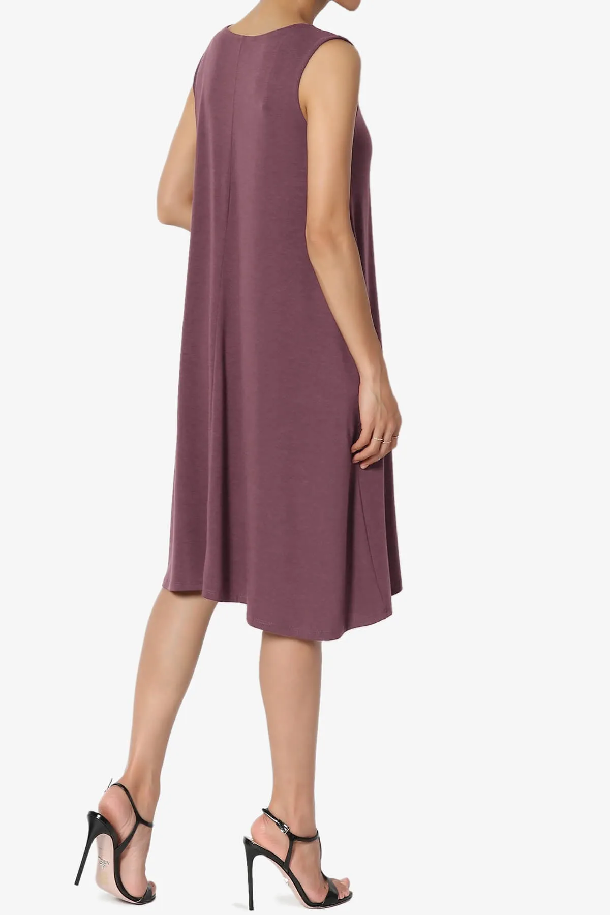 Allie Sleeveless Jersey A-Line Dress PLUS