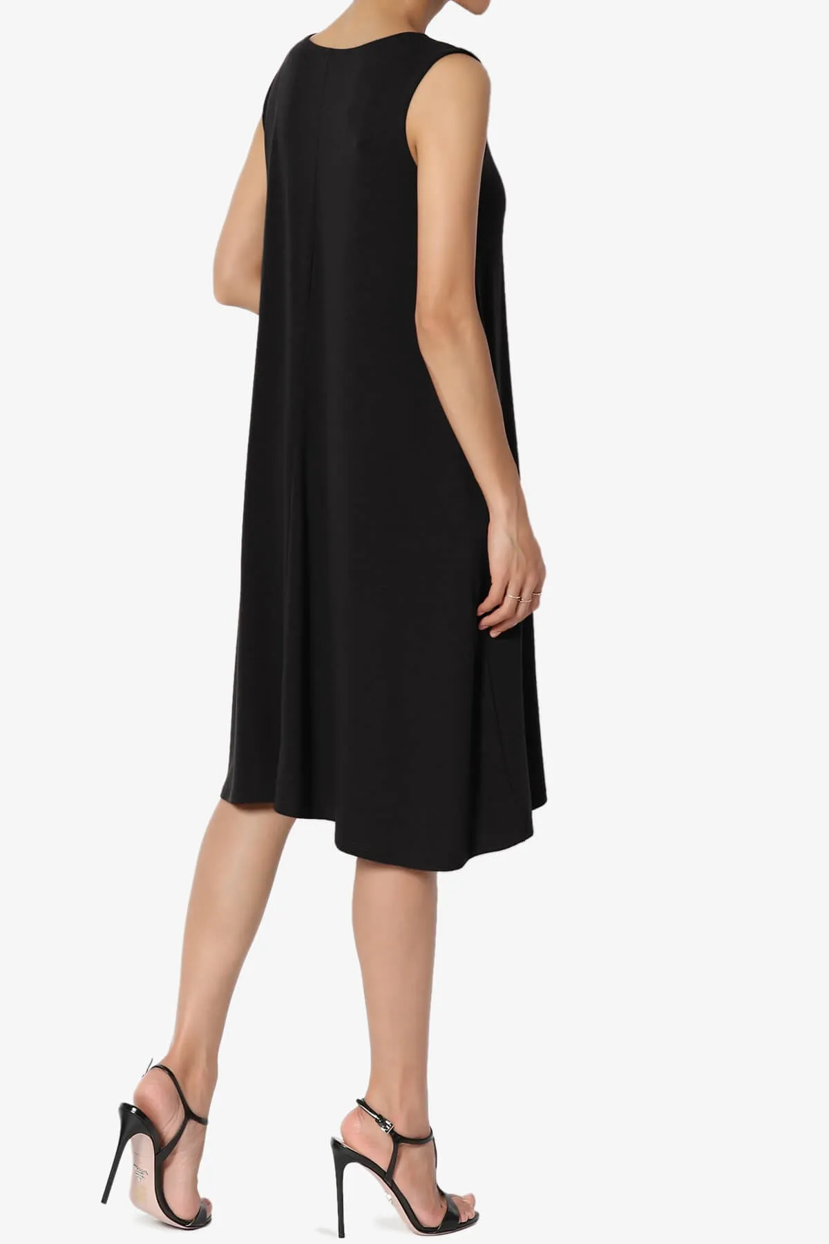 Allie Sleeveless Jersey A-Line Dress PLUS