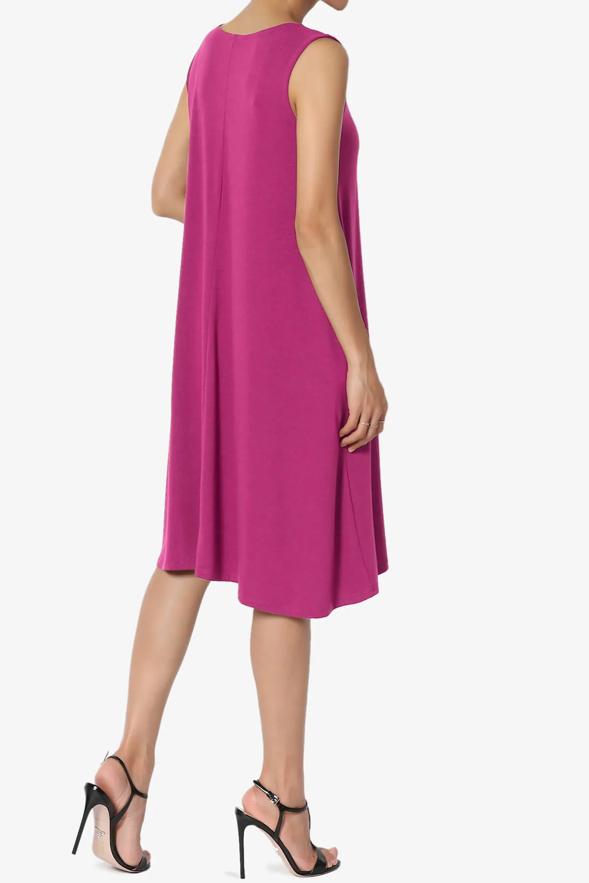 Allie Sleeveless Jersey A-Line Dress PLUS