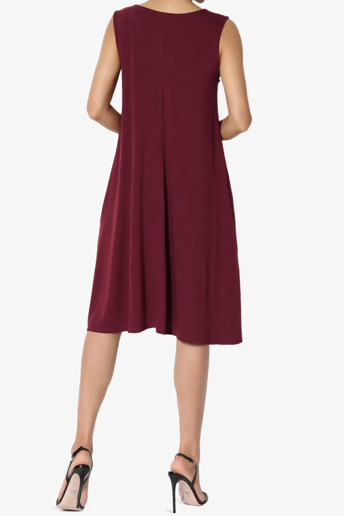 Allie Sleeveless Jersey A-Line Dress PLUS