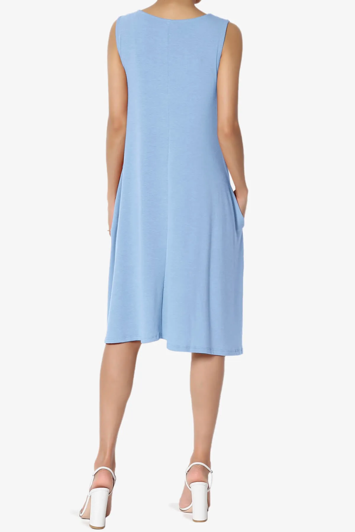 Allie Sleeveless Jersey A-Line Dress PLUS