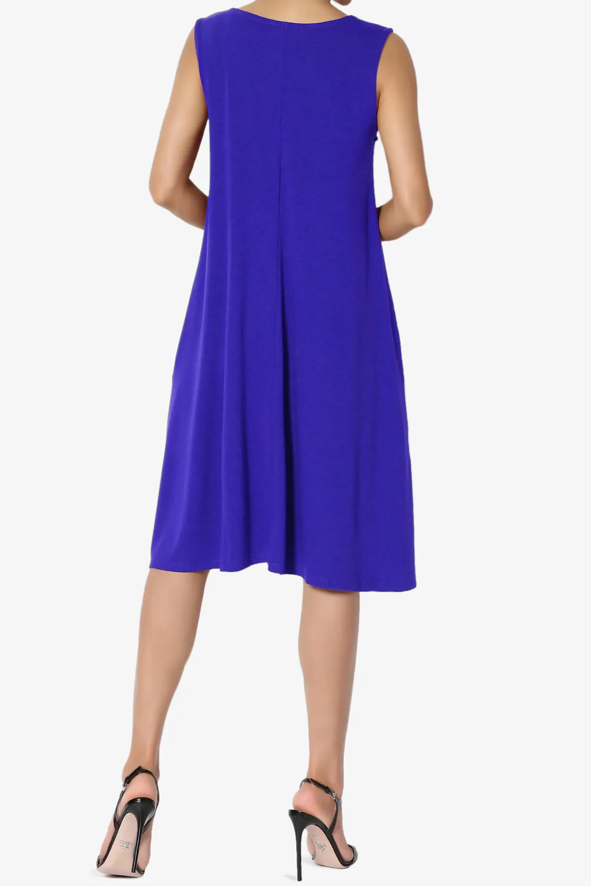 Allie Sleeveless Jersey A-Line Dress PLUS