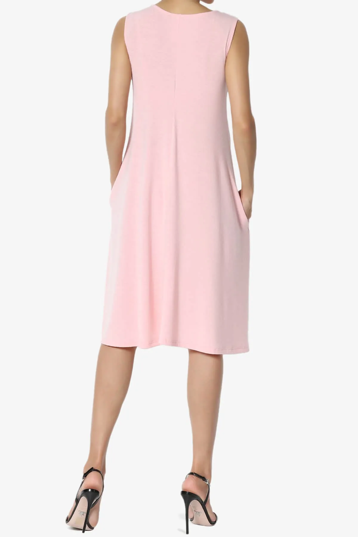 Allie Sleeveless Jersey A-Line Dress PLUS