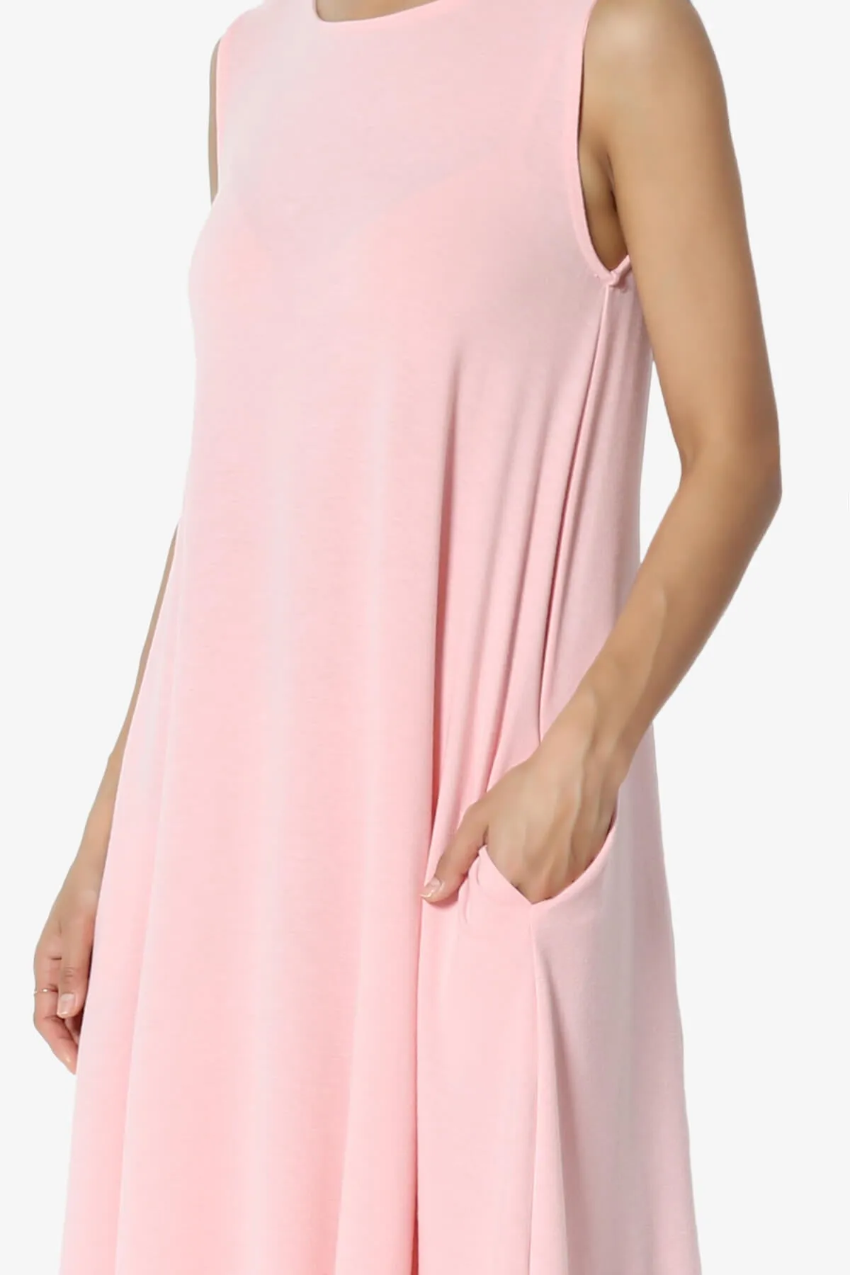 Allie Sleeveless Jersey A-Line Dress PLUS