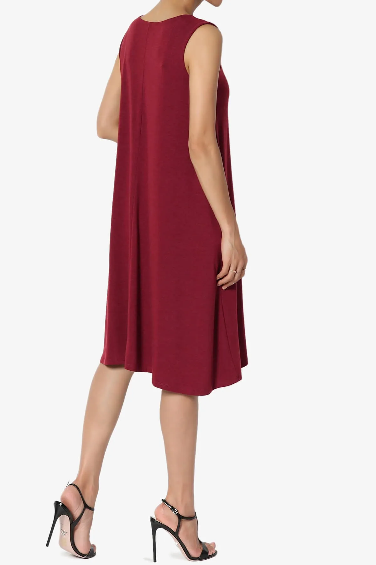 Allie Sleeveless Jersey A-Line Dress PLUS