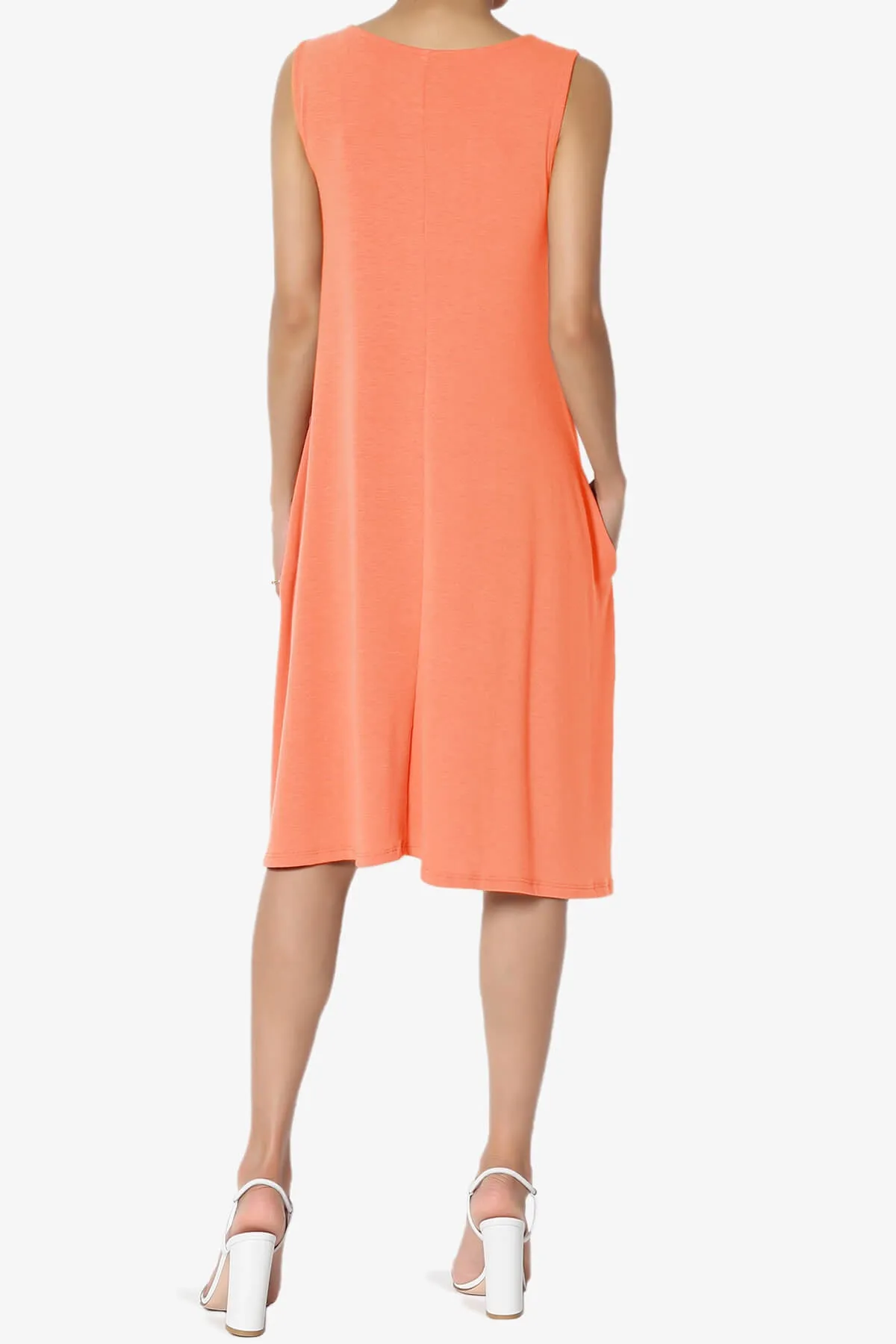 Allie Sleeveless Jersey A-Line Dress PLUS