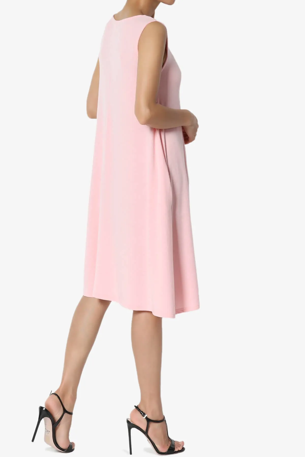 Allie Sleeveless Jersey A-Line Dress PLUS