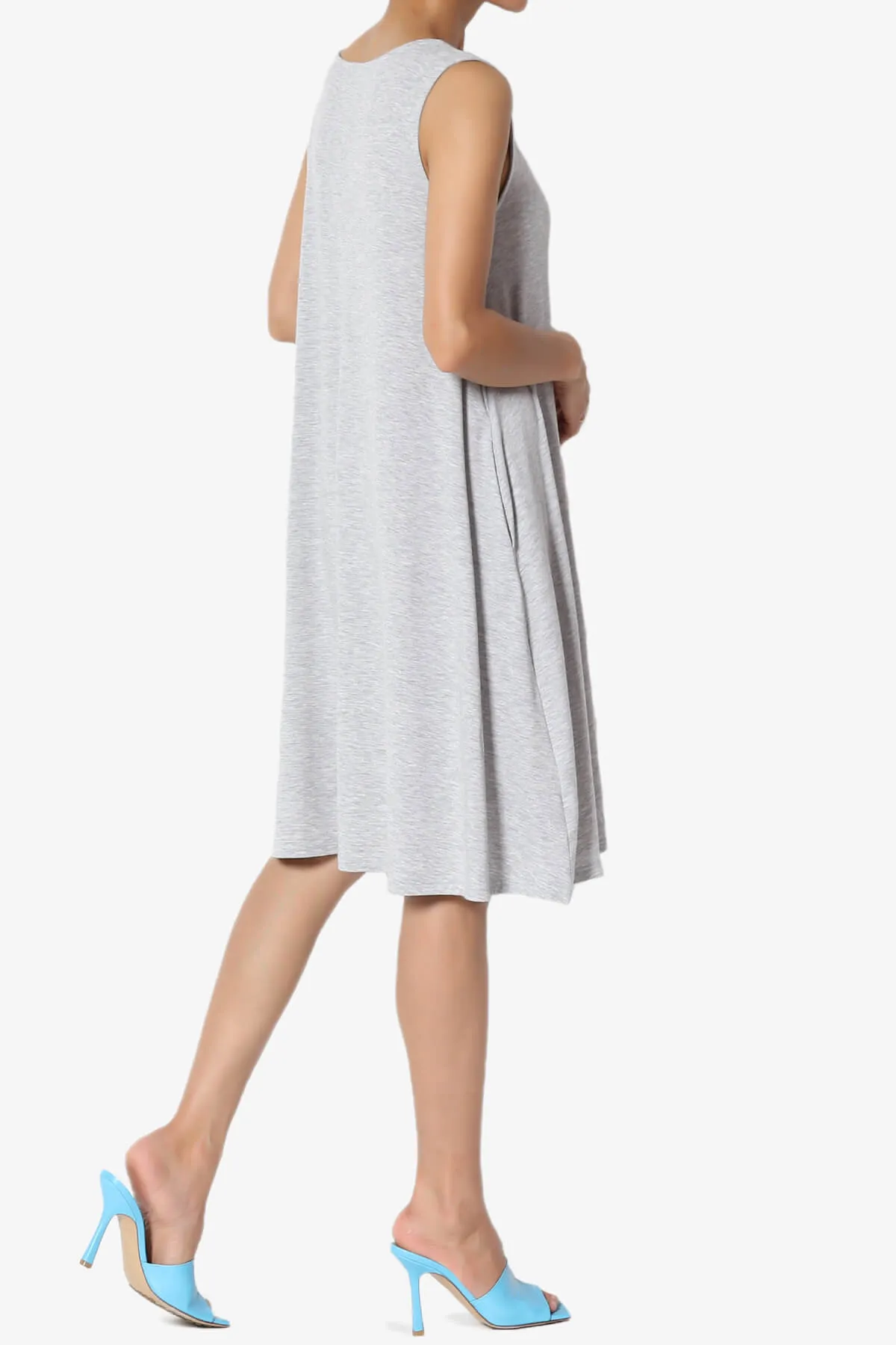 Allie Sleeveless Jersey A-Line Dress PLUS