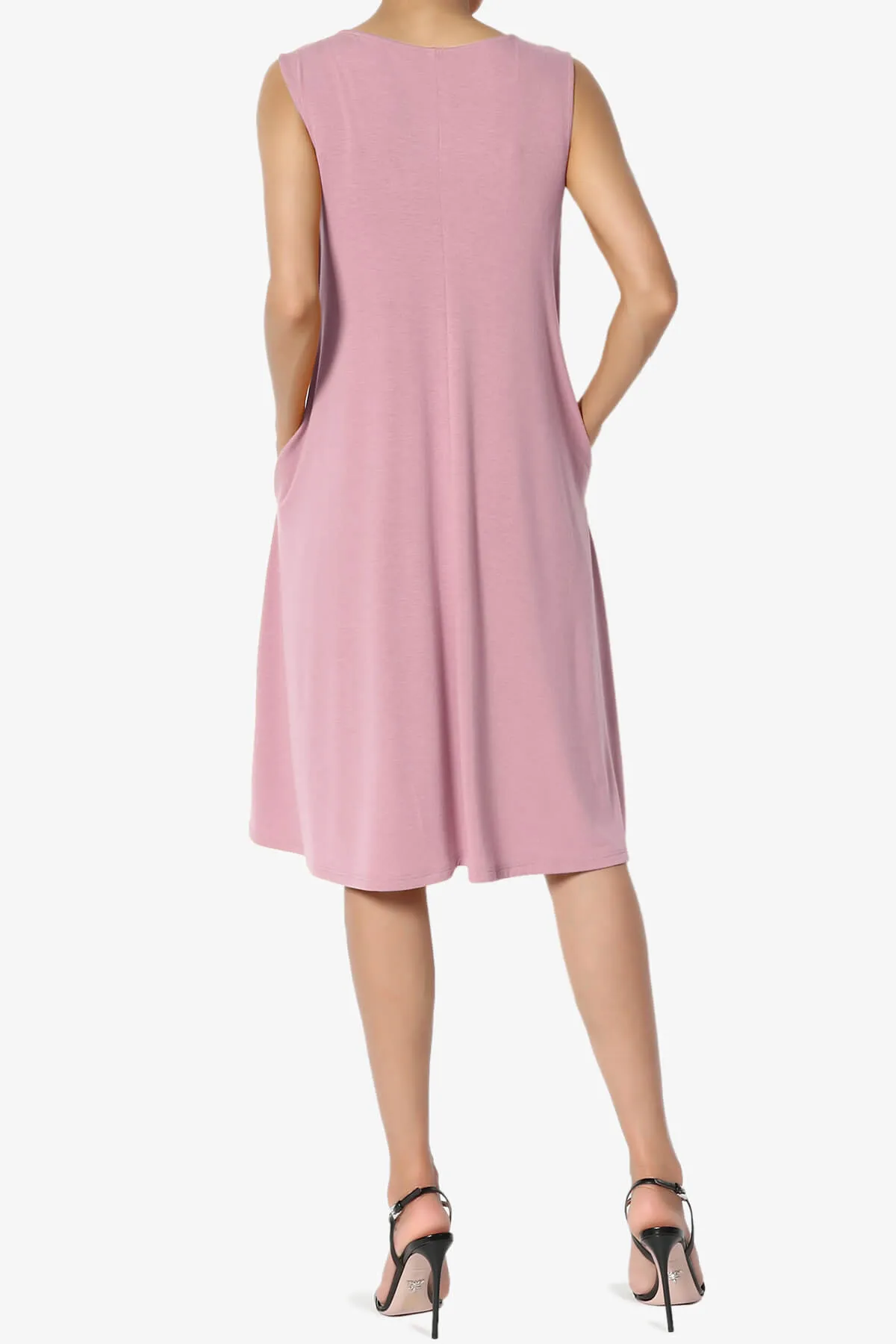 Allie Sleeveless Jersey A-Line Dress PLUS