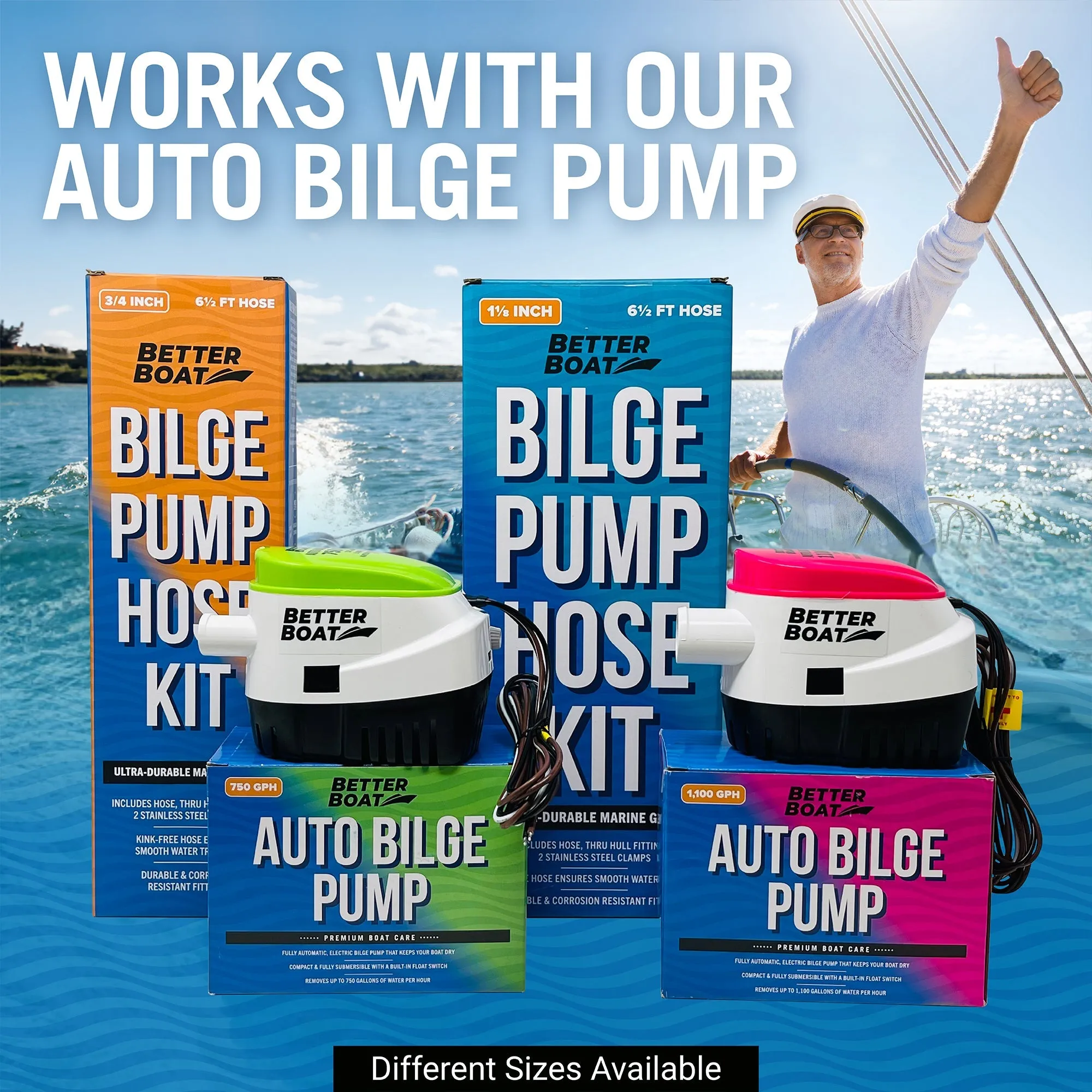 Better Boat Bilge Pump Hose Kit