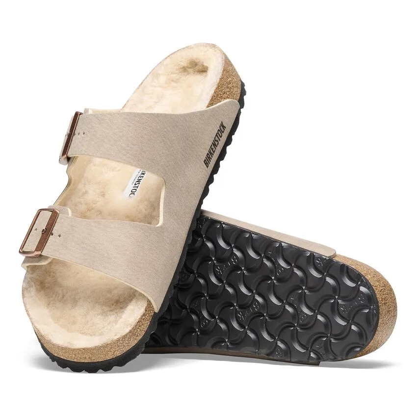 Birkenstock Arizona Shearling - DESERT GRAY TAUPE/SANDCASTLE