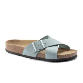 Birkenstock Siena Soft Footbed Slide Sandal (Women) - Faded Aqua Nubuck