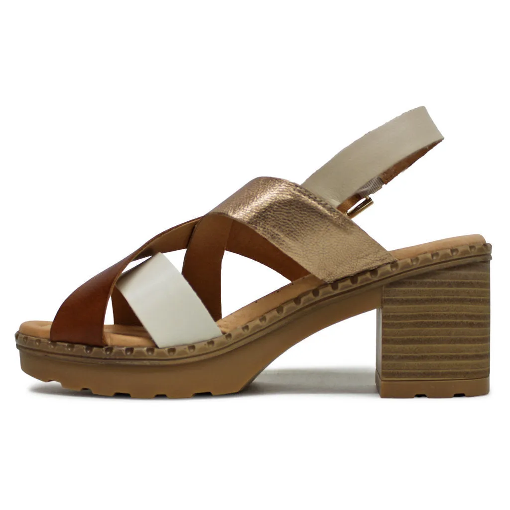 Canarias Leather Women's Slingbacks Sandals