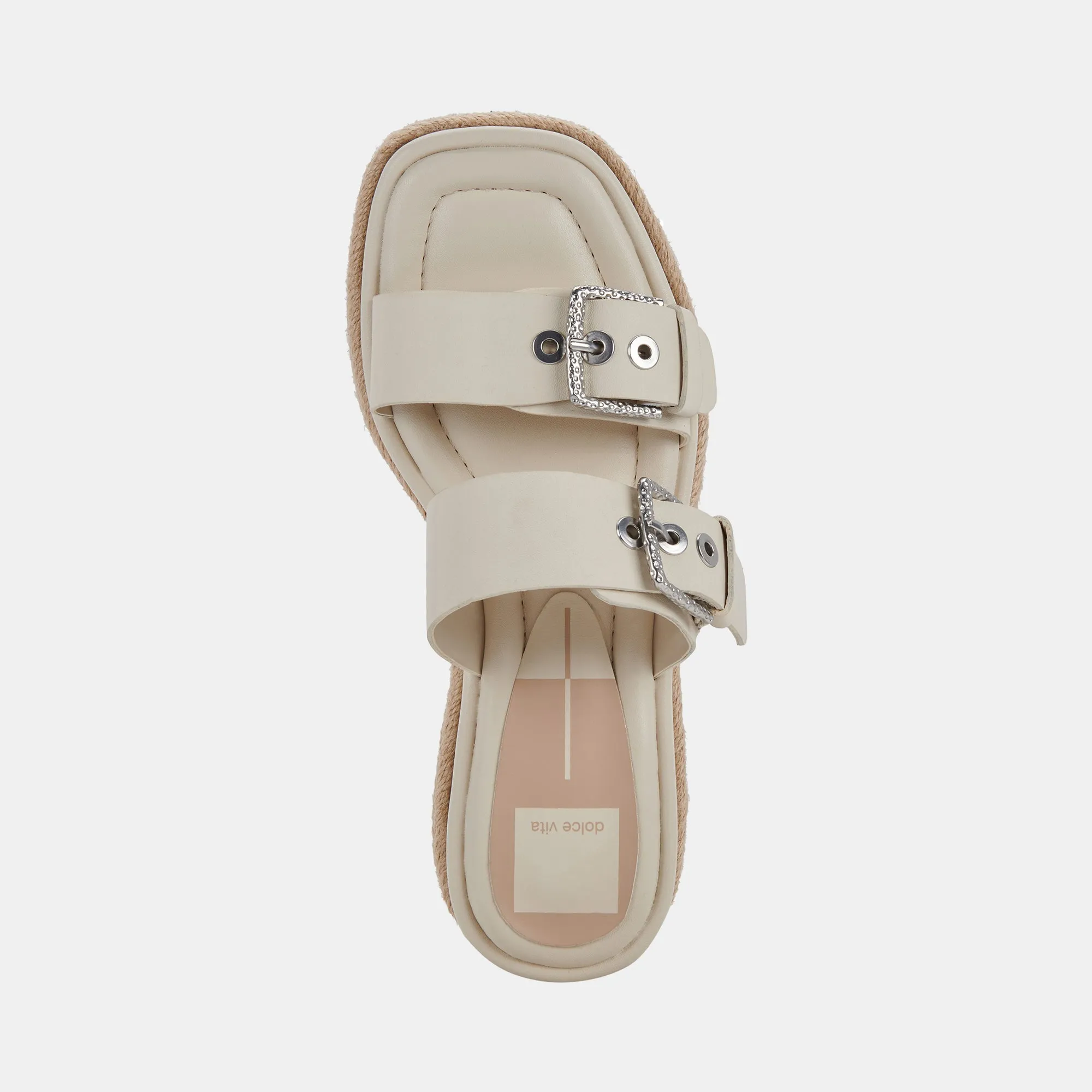 CANYON SANDALS IVORY LEATHER - re:vita