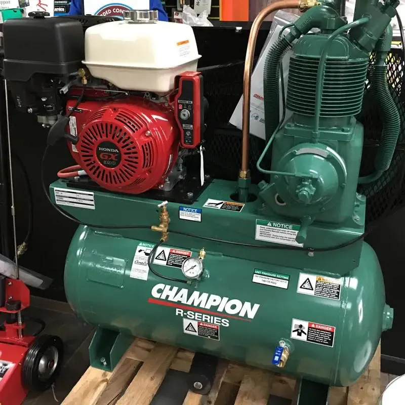 Champion 30 Gal HGR7 R Series Air Compressor, Honda 13 HP Horz