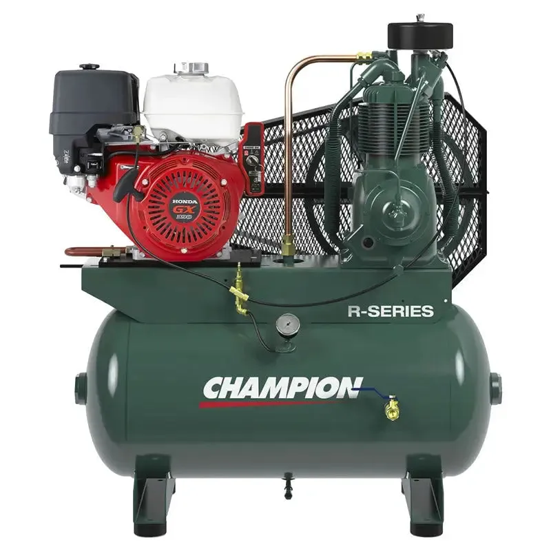 Champion 30 Gal HGR7 R Series Air Compressor, Honda 13 HP Horz