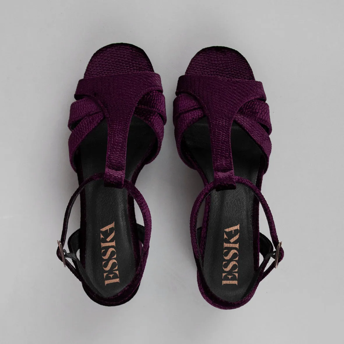 Charlie Velvet Dark Plum