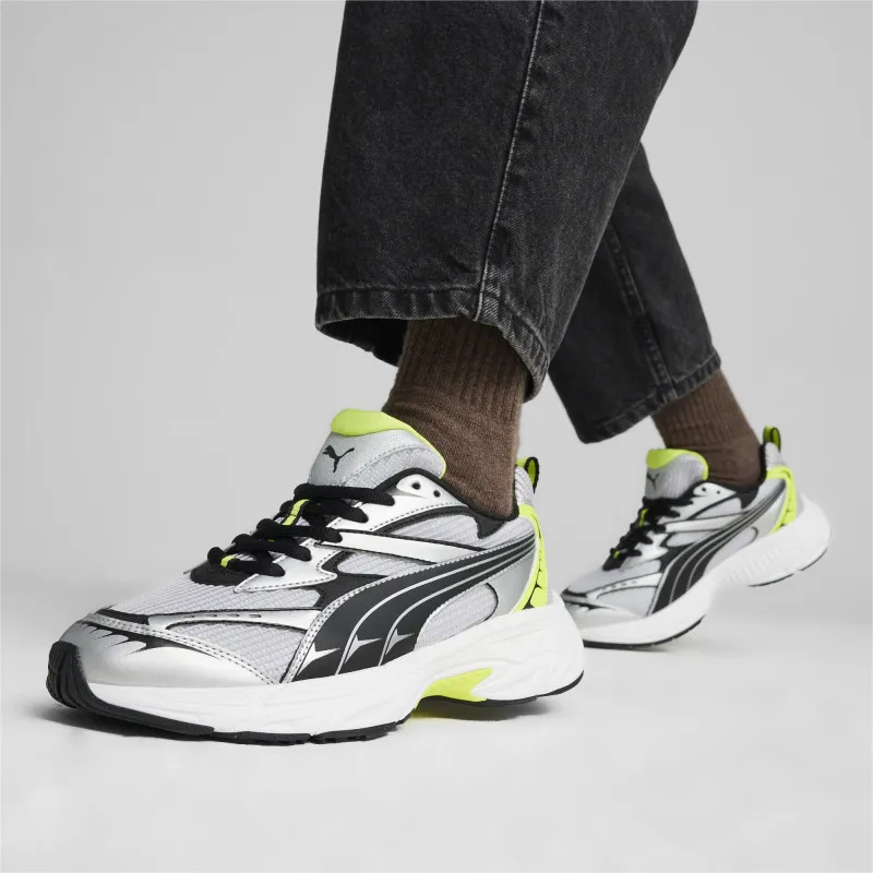 Chaussures homme Puma Morphic Athletic - Blanc/Lime - 395919 02