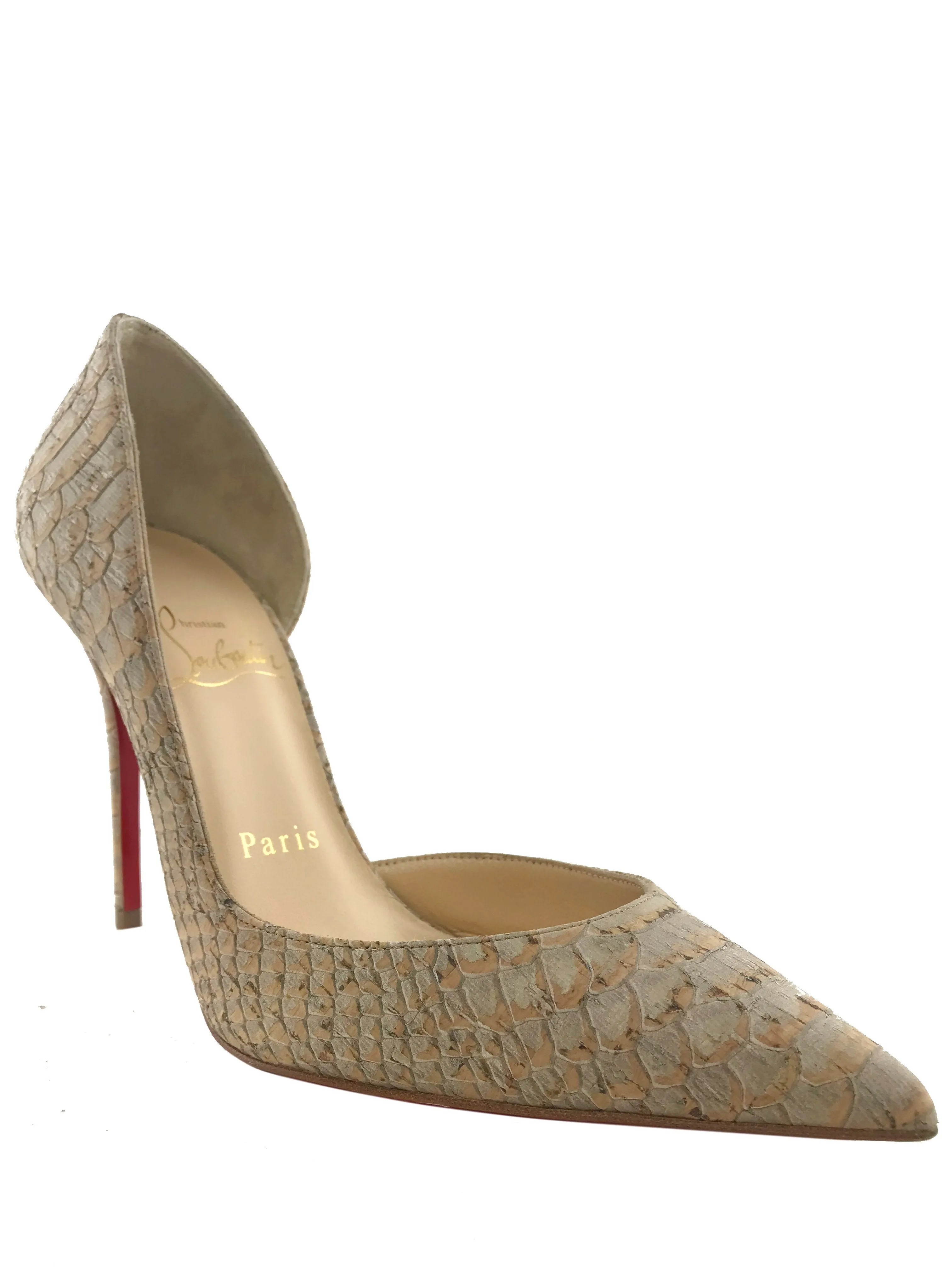 Christian Louboutin Iriza 100 Liege Embosse Pumps Size 6 NEW