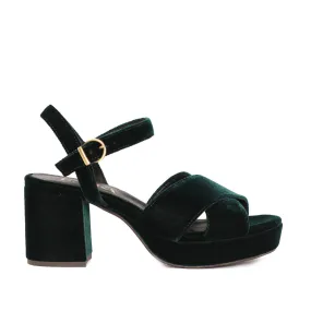 Clara Vegan Velvet Green