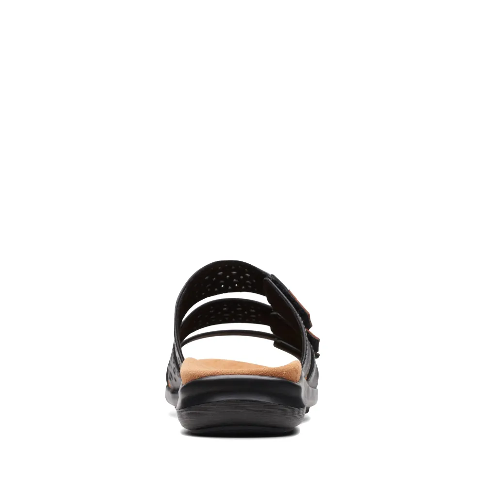 Clarks Women's Kitly Walk Slide Sandal in Black