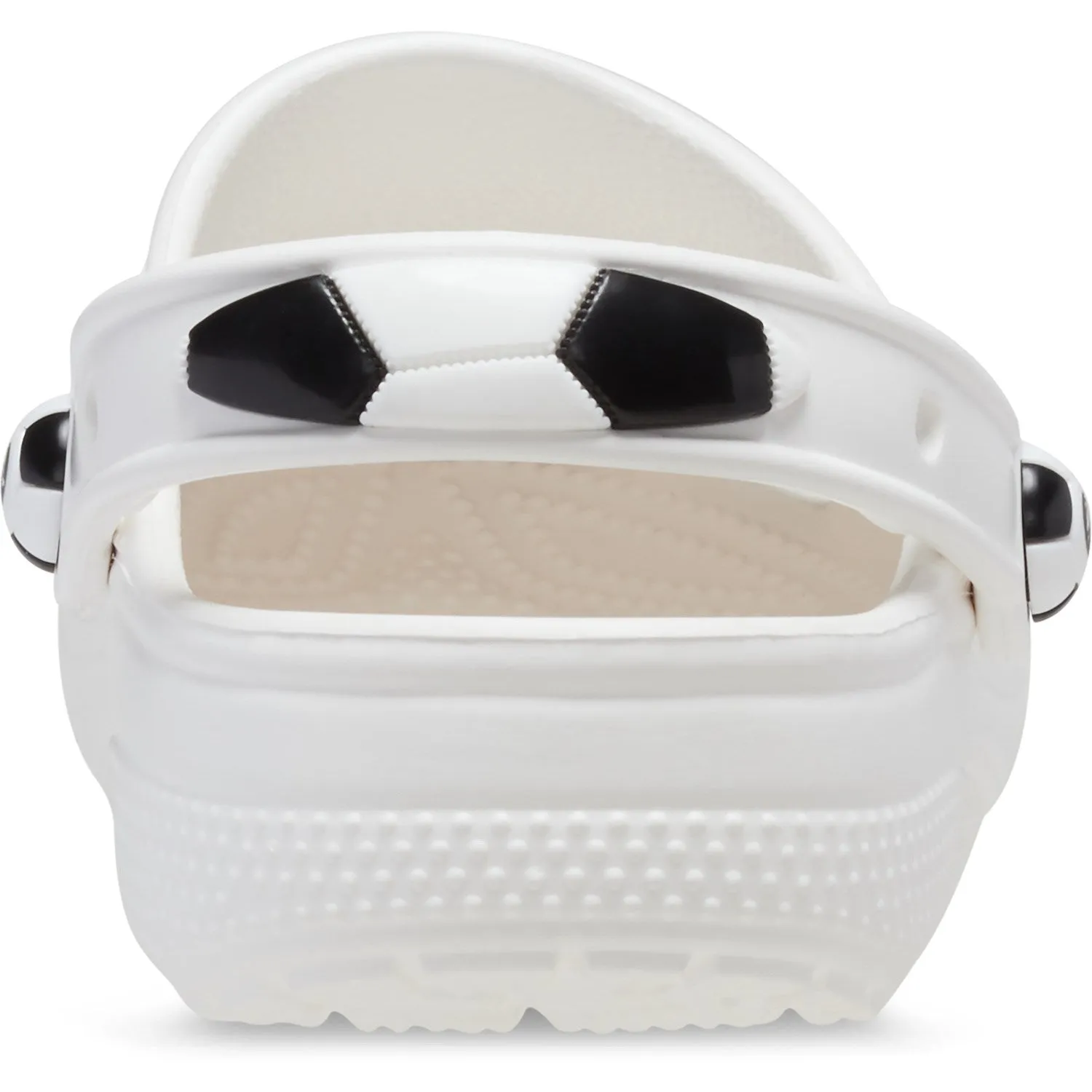 Crocs White/Black Classic Soccer Ball ClAnd