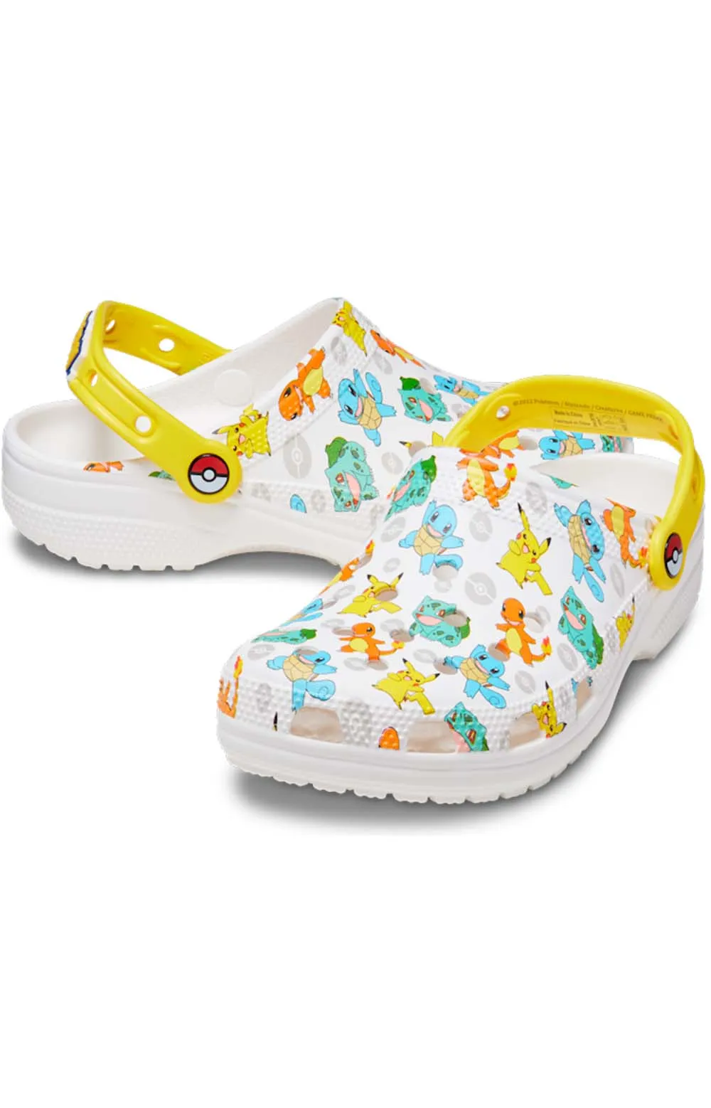 Crocs x Pokemon Classic Adventure Clogs - White/Multi