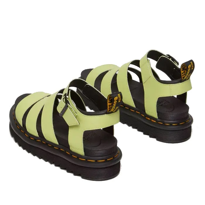 Dr Martens Blaire Lime Green Athena 3 Strap Sandal