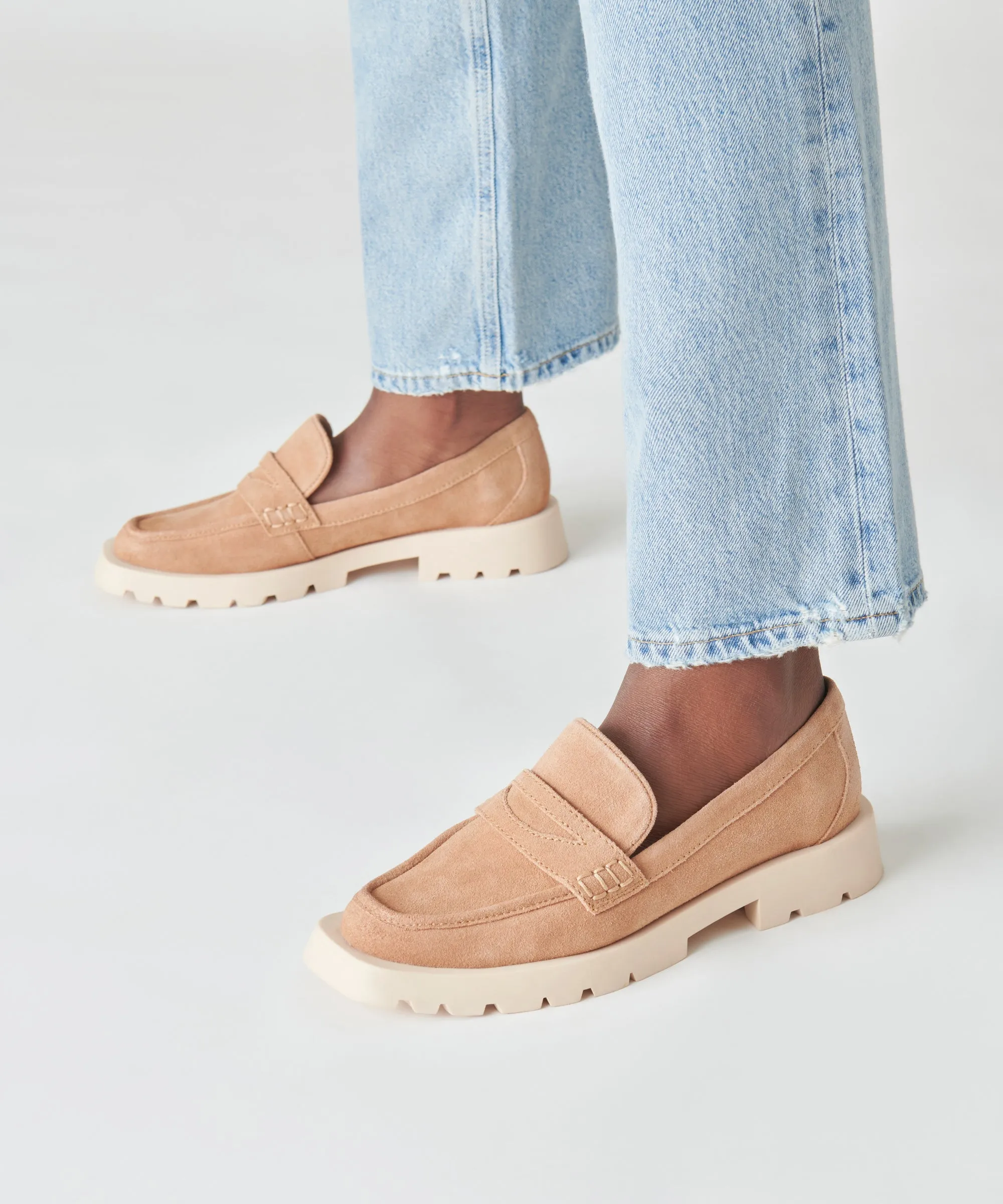 ELIAS FLATS TOFFEE SUEDE - re:vita