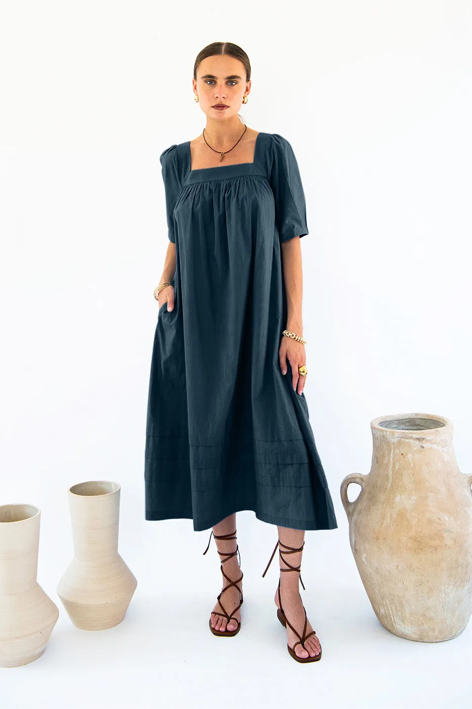 Elisa Square Neck Dress