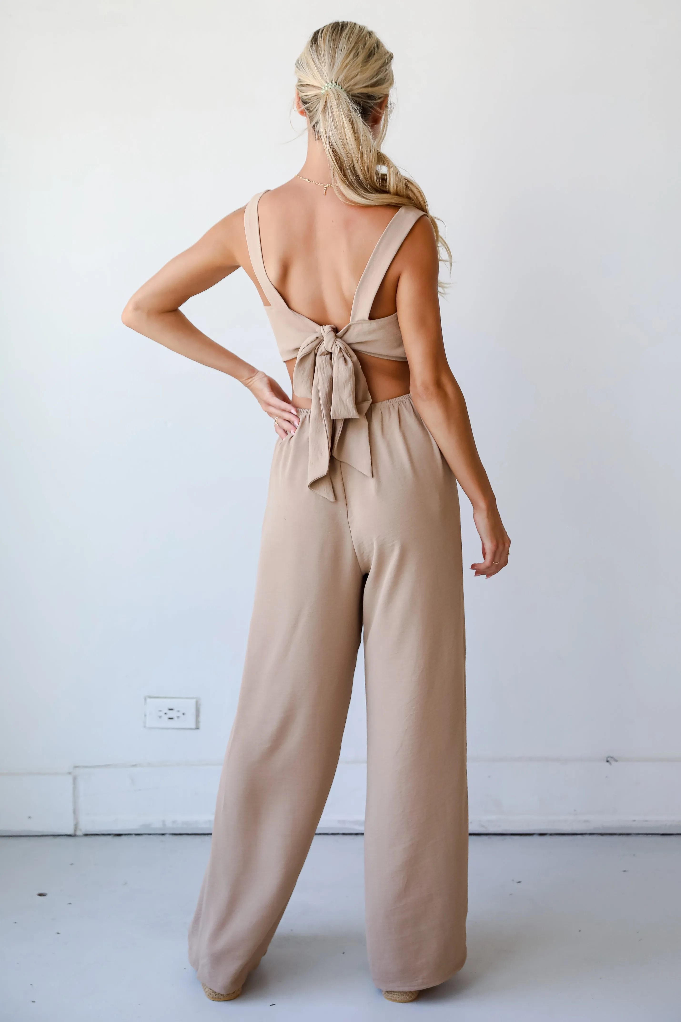 FINAL SALE - Musing About You Mocha Jumpsuit